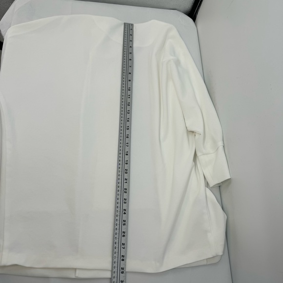 PINKO Blazer Open Front Blazer Jacket Size US 4 White Italy - Picture 9 of 12